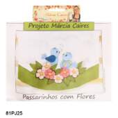 Projeto Márcia Caires Passarinhos com Flores 81PJ25 Und